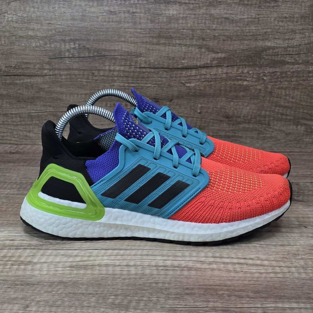 Adidas Ultraboost 20 What The Solar Men's Sz 7 Women's Sz 8 Orange Blue Sneakers